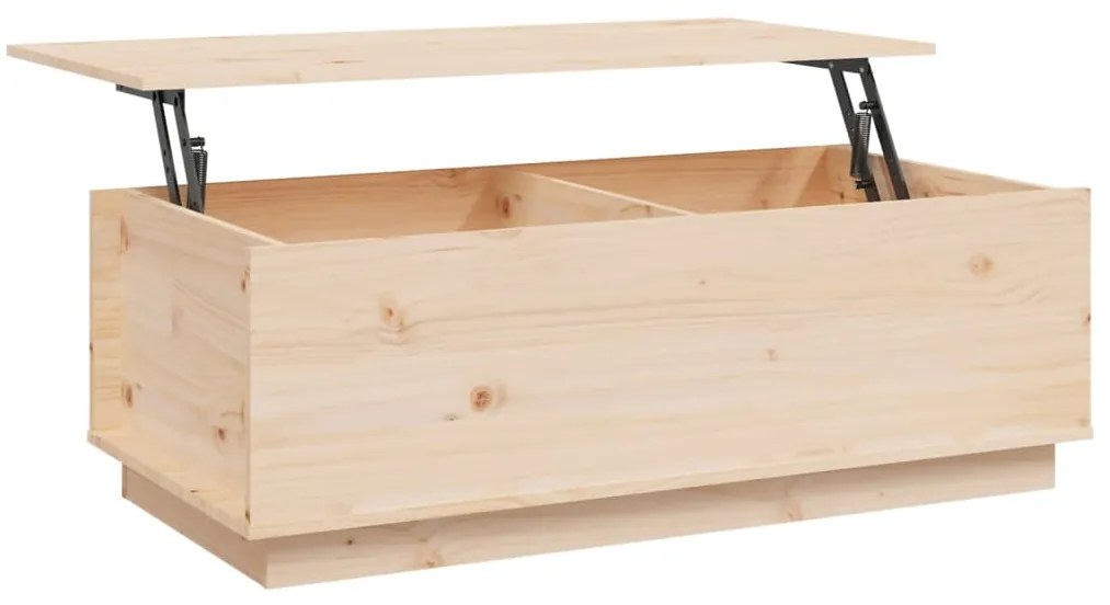 Mesa de centro 100x50x35 cm pinho maciço