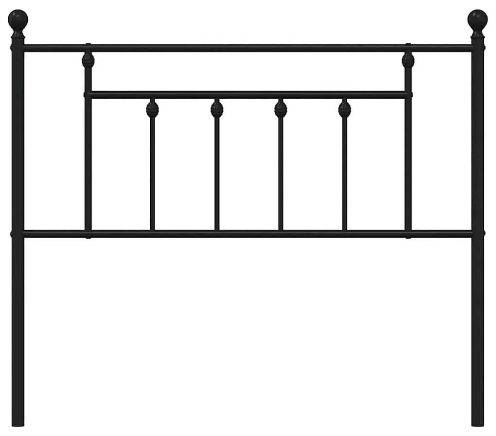 Cabeceira de cama 100 cm metal preto