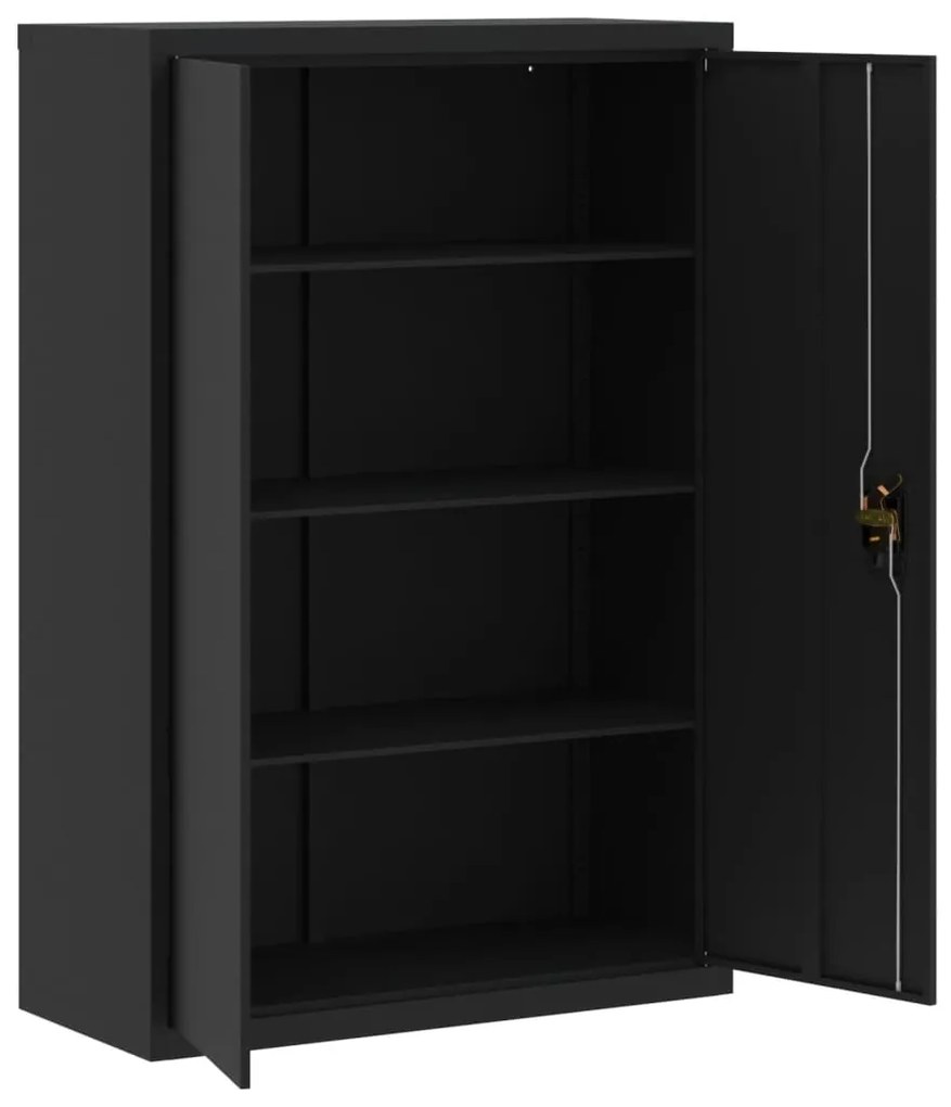 Arquivador 90x40x140 cm aço preto