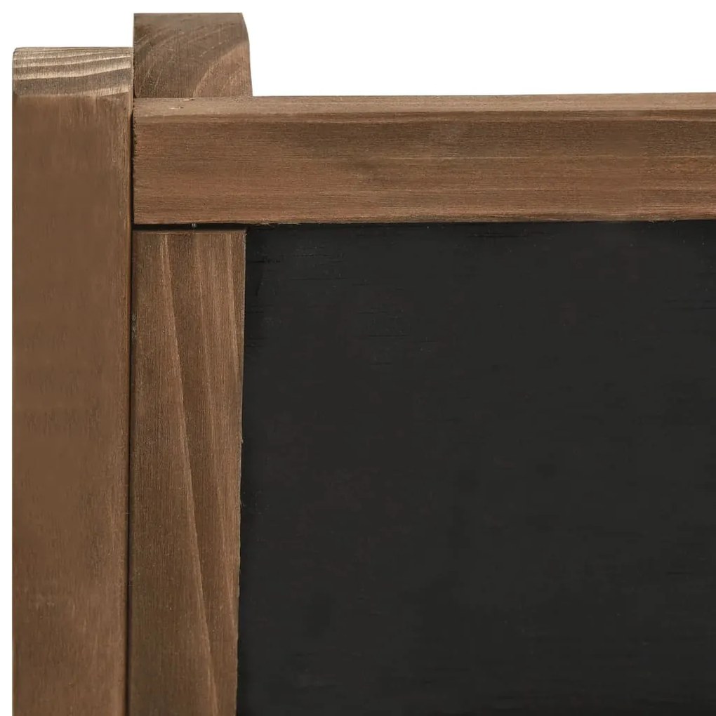 Suporte plantas c/ quadro-negro 3 prateleiras 40x30x90 cm abeto