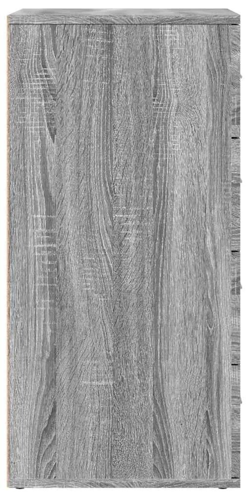 Aparador 60x39x80 cm derivados de madeira cinzento sonoma