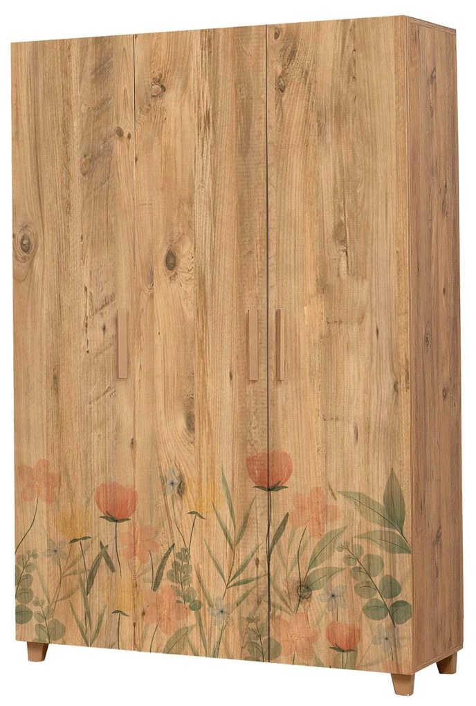 ****  
Roupeiro Leva Hedera – Atlantic Pine – 120 cm x 189 cm x 48 cm