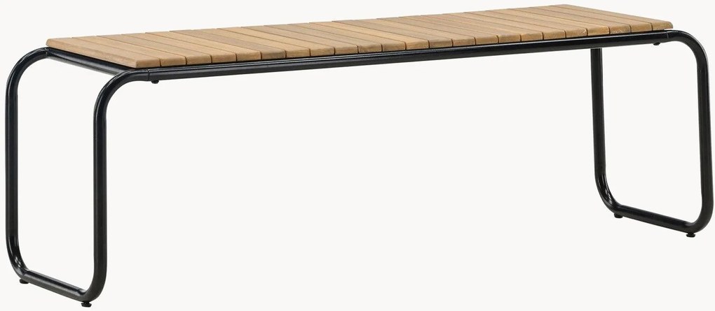 Banco de jardim com assento em madeira de acácia Holmbeck