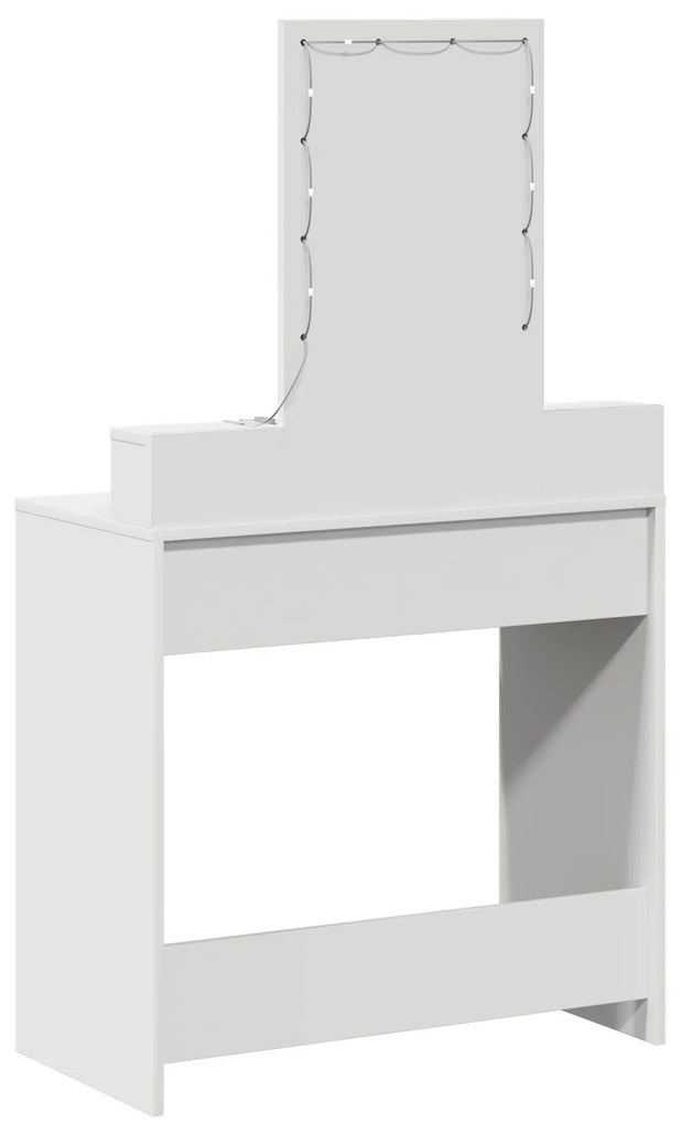 Mesa de Maquilhagem com Luzes LED Brancas 79x41x140 cm