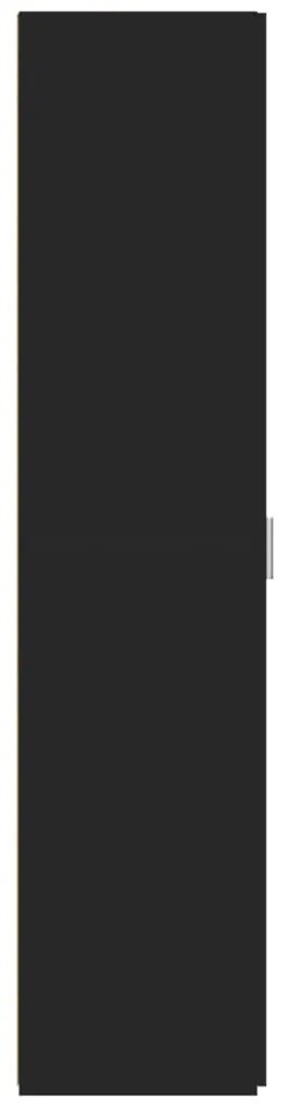 Armário alto 45x42,5x185 cm derivados de madeira preto