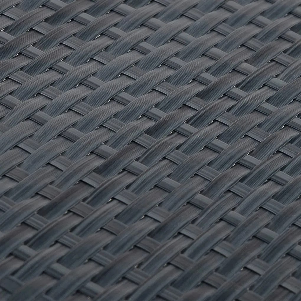 Telas de varanda 10 pcs 255x19 cm vime PE antracite