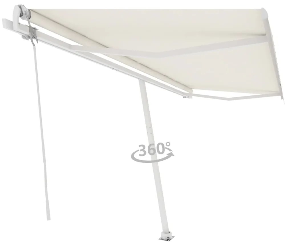 Toldo automático independente 500x350 cm cor creme
