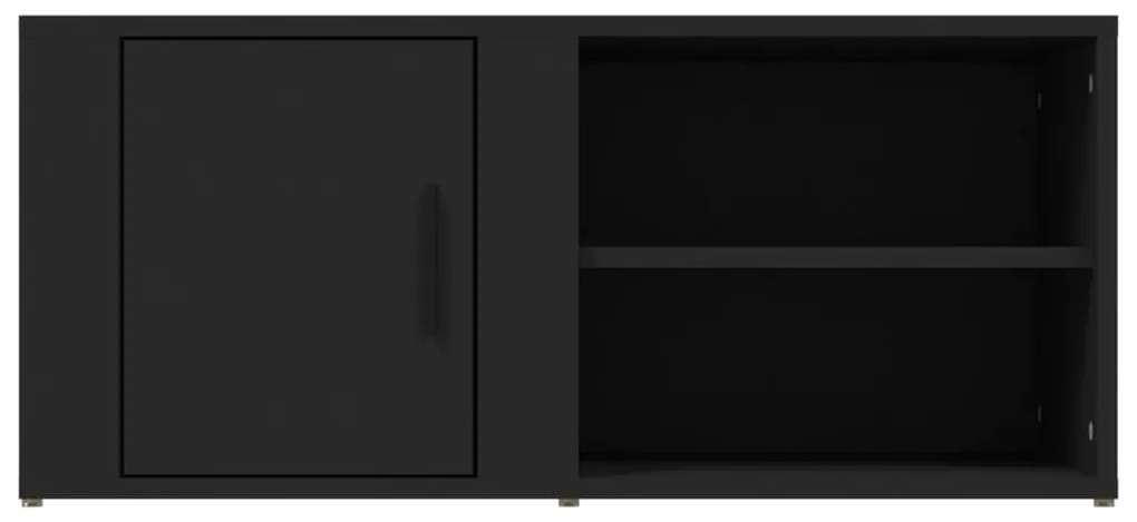 Móveis TV 2pcs 80x31,5x36 cm derivados de madeira preto