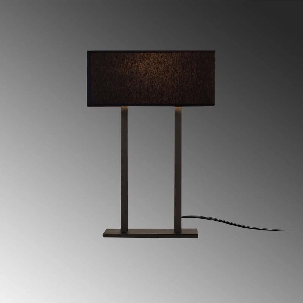 Candeeiro de Mesa Salihini – Preto – 35 x 15 cm