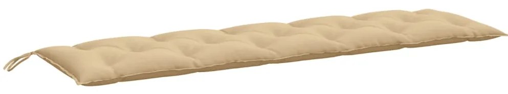 Almofadões banco jardim 2pcs 180x50x7 cm mesclado tecido bege
