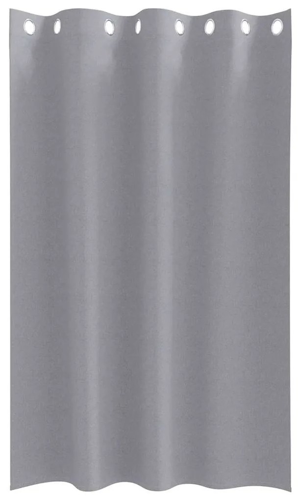 Cortinas 2 pcs Cinzento-claro 175 x 140 cm Poliéster