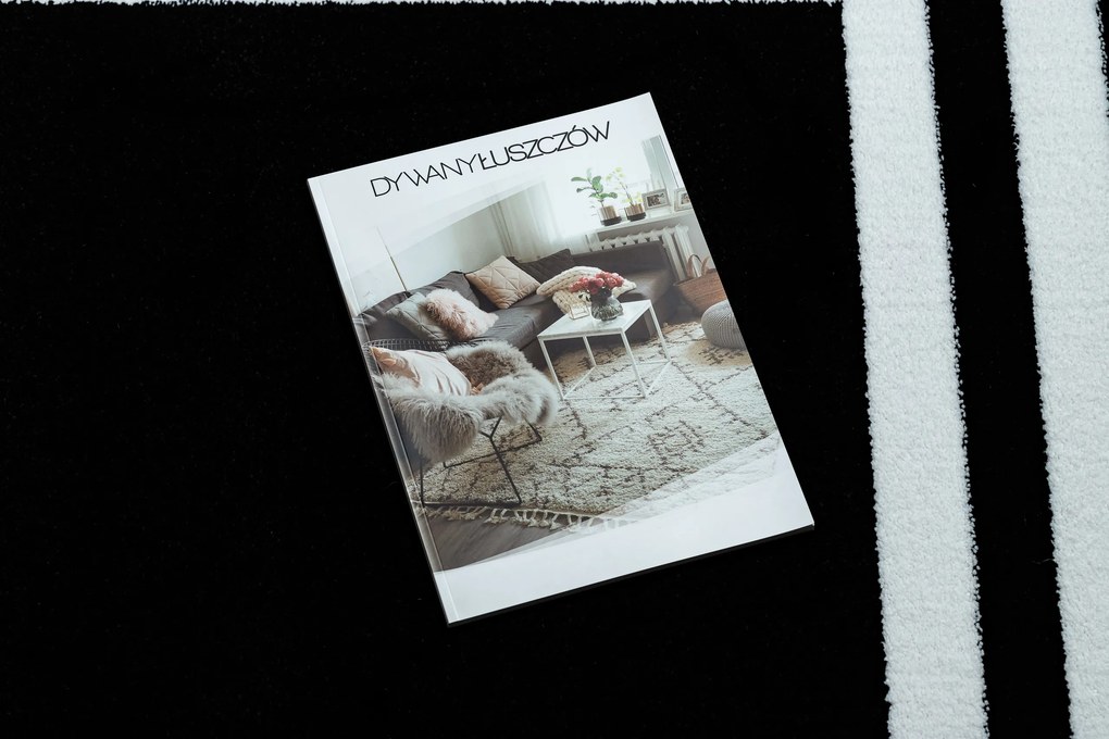 Tapete HAMPTON quadro preto - PRODUTO DE SEGUNDA GRAU