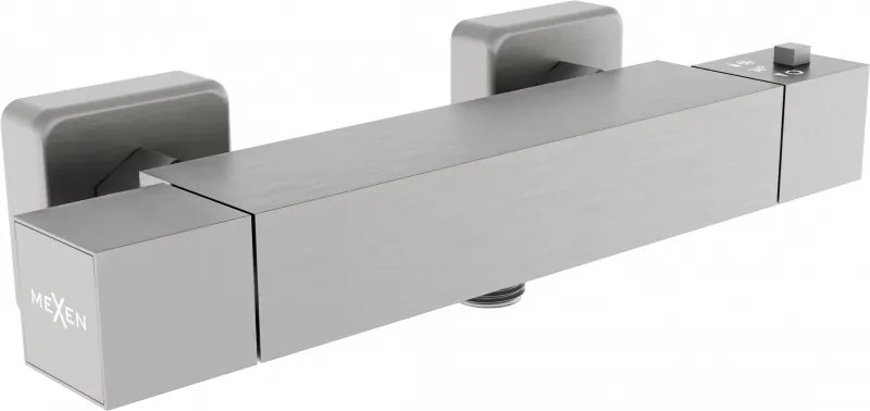 Mexen Cube misturadora de chuveiro termostática, grafite - 77200-66