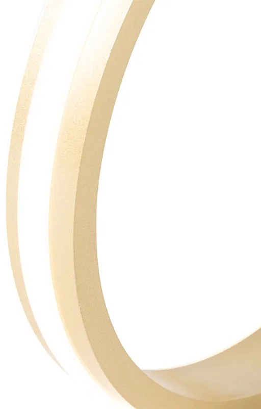 Candeeiro de mesa design latão com LED regulável em 3 níveis - Navara Design