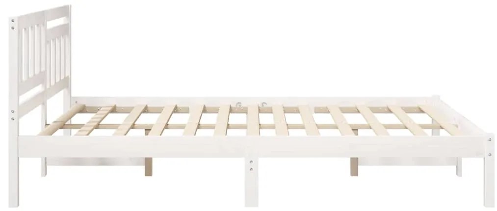 Estrutura da Cama com cabeceira Branco 160 x 200 cm