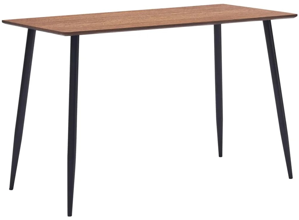 vidaXL Mesa de jantar 120x60x75 cm MDF castanho