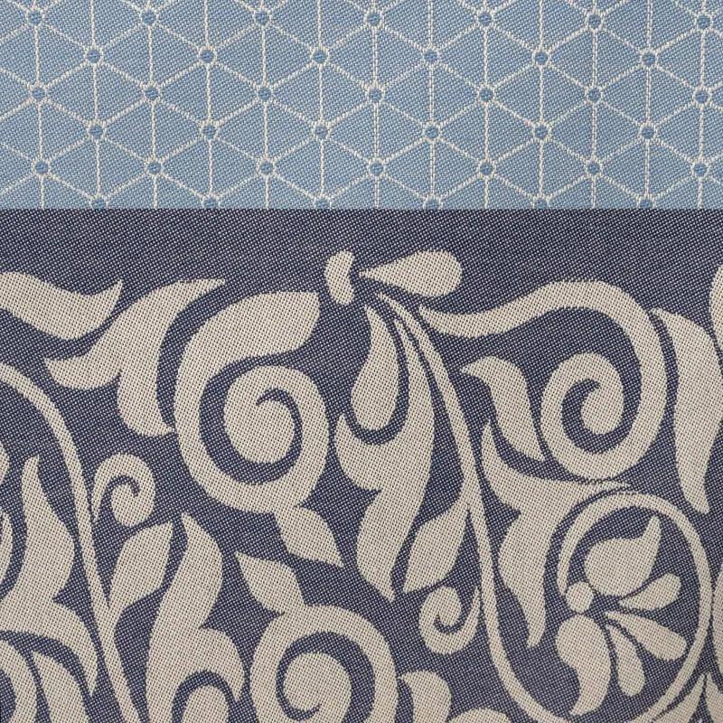 Toalhas de mesa anti nódoas 100% algodão - QUEEN da Fateba: Azul 1 Toalha de mesa 150x300 cm