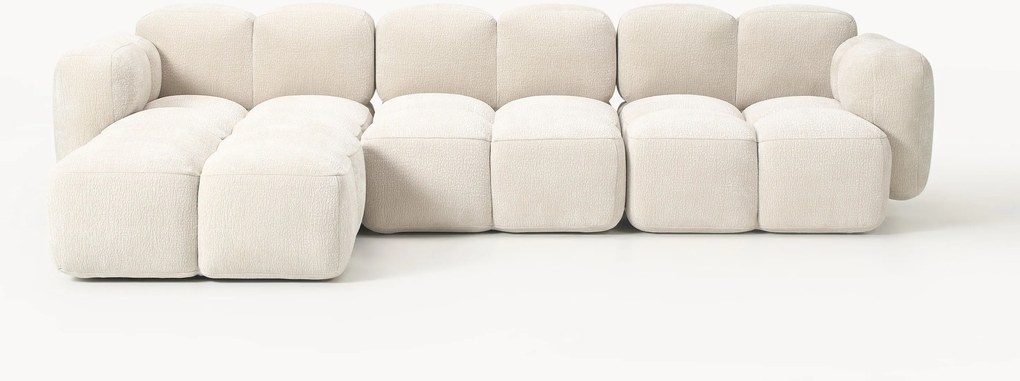 Sofá modular Tayla (4 lugares) com pufe (esquerdo/direito)