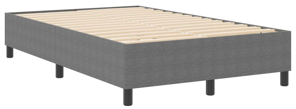 vidaXL Estrado de cama plataforma Cinzento-claro 120 x 200 cm tecido