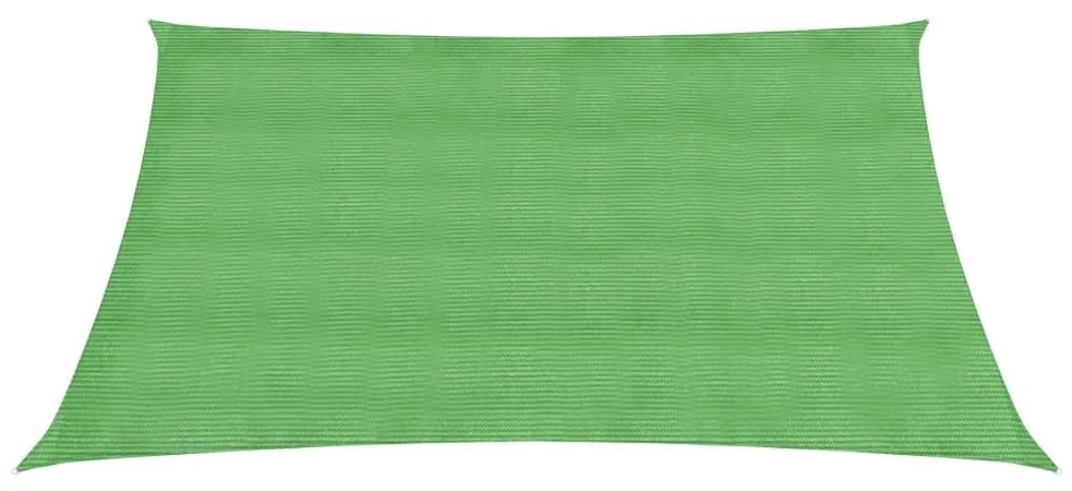 Para-sol estilo vela 160 g/m² 2x2 m PEAD verde-claro