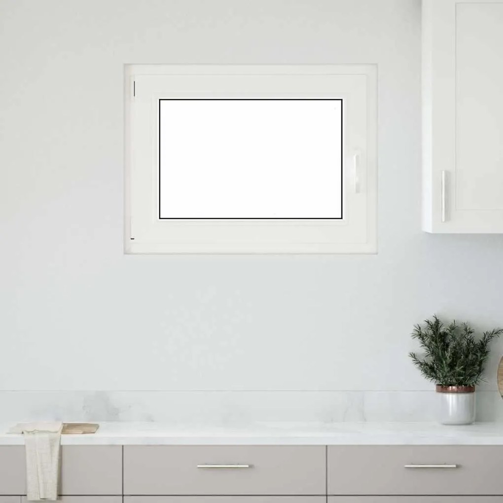 vidaXL Janela de porão "RISOR" 90x70 cm oscilobatente DIN esquerda antracite