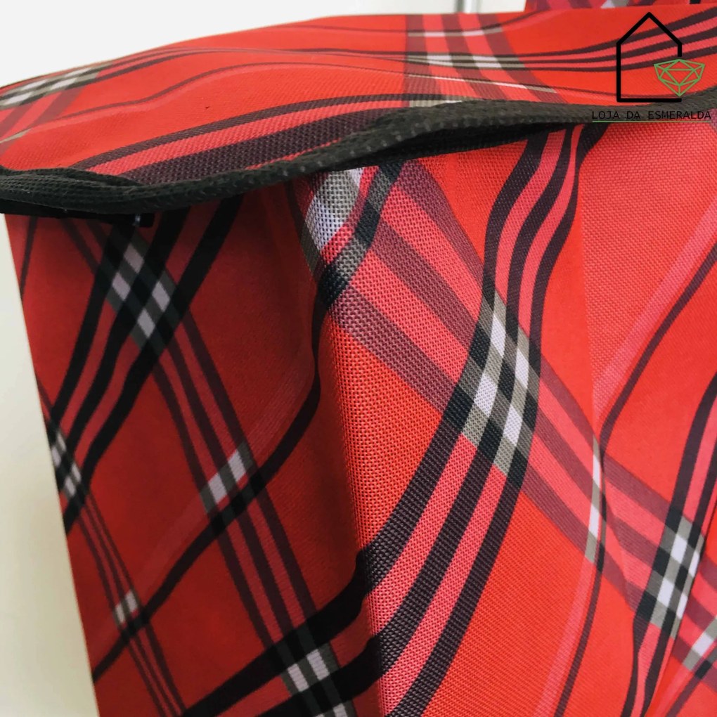Carrinho para Compras | Vermelho &amp; Preto