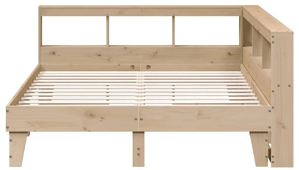 Cama com estante sem colchão 160x200 cm pinho maciço