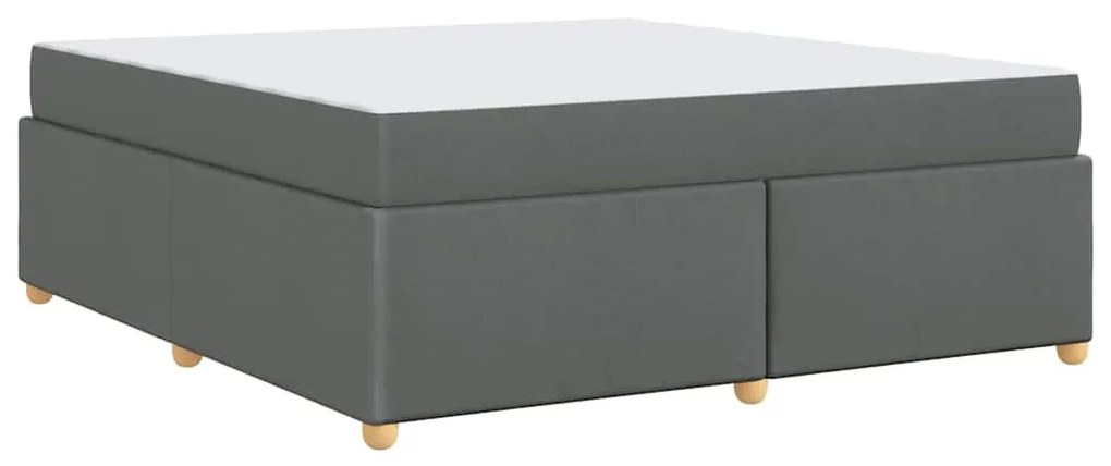 Estrutura de cama com colchão Cinzento escuro 180 x 200 cm