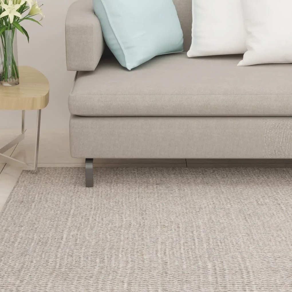 136361 vidaXL Tapete sisal natural 80x250 cm cor areia