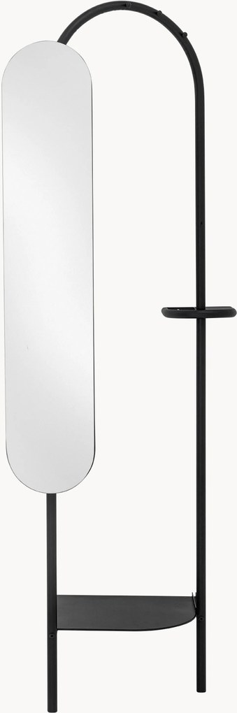 Bengaleiro de metal com espelho ajustável Belen