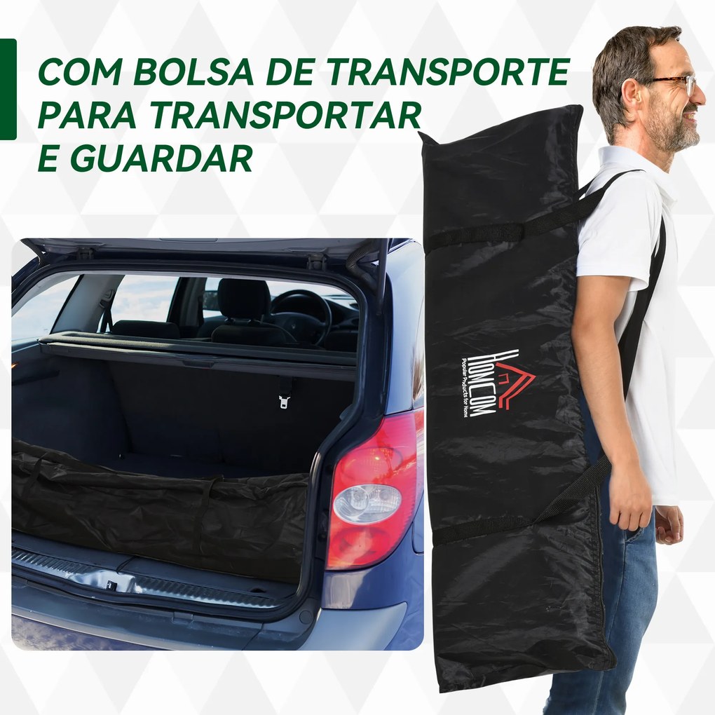 Balizas de Futebol Dobráveis para Crianças e Adultos com Saco de Transporte para Exterior Treino 183x90x90 cm Preto