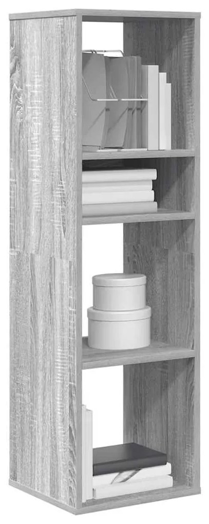 vidaXL Estante cinzento sonoma 34x31x112 cm derivados de madeira