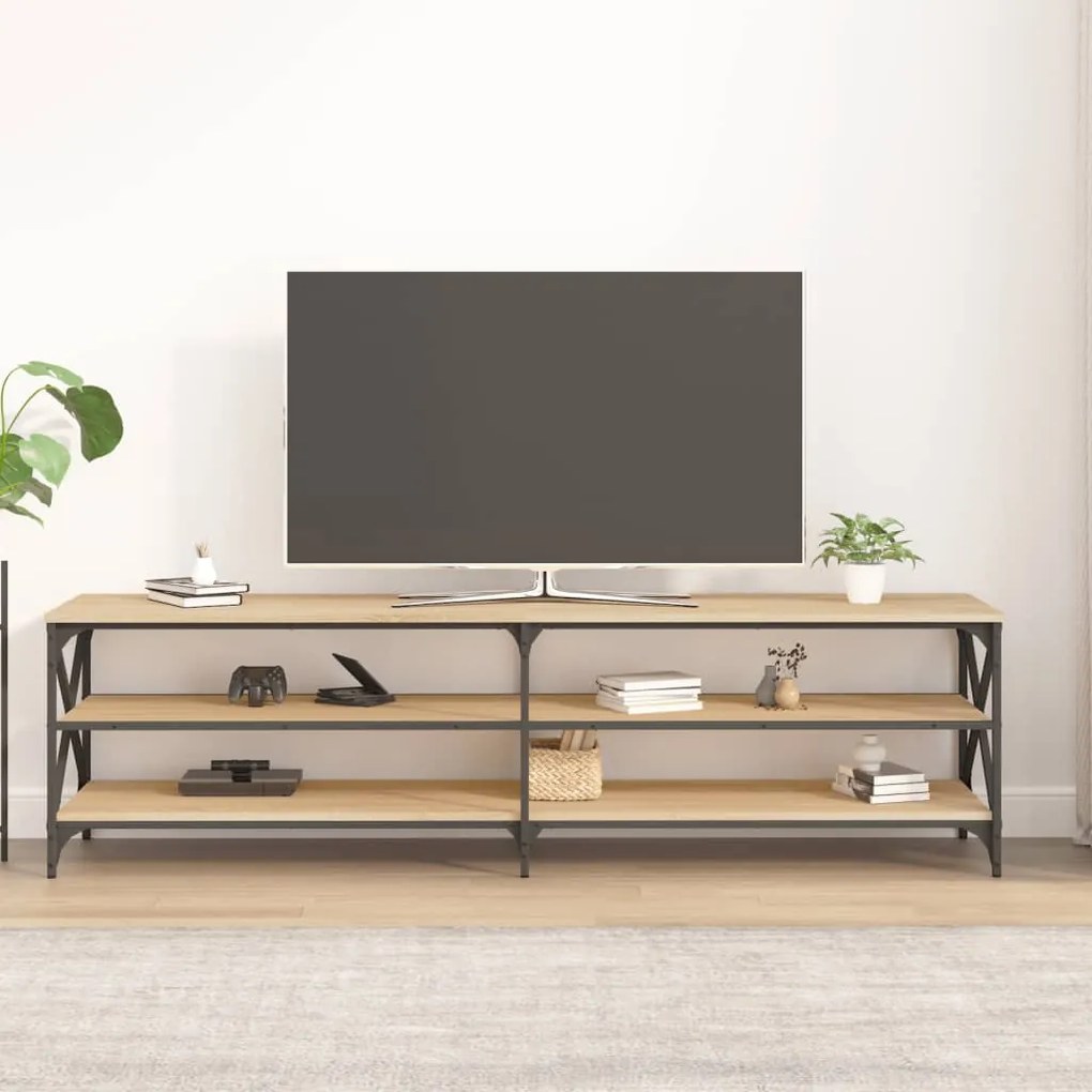 Móvel de TV 180x40x50 cm derivados de madeira carvalho sonoma