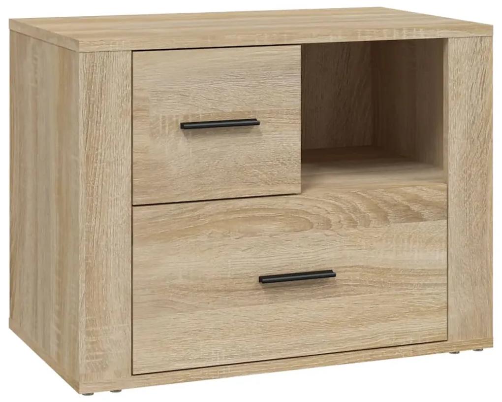 Mesa de cabeceira 60x36x45 cm derivados madeira carvalho sonoma