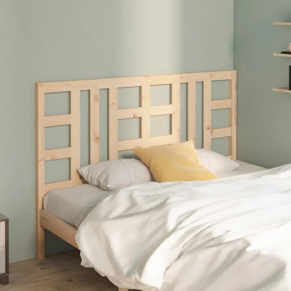 817845 vidaXL Cabeceira de cama 156x4x100 cm pinho maciço