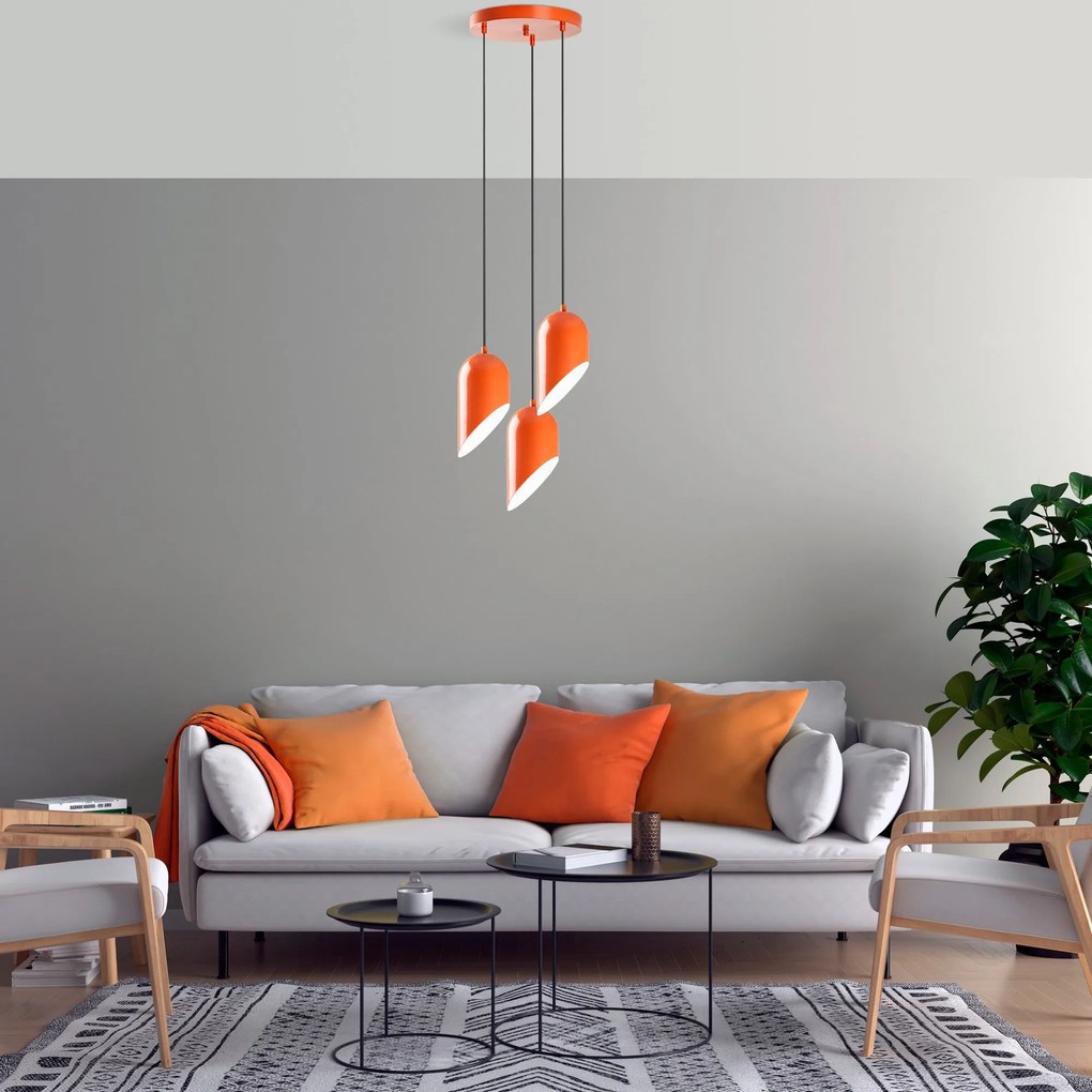 Chandelier Kesik – Laranja – Ø40 cm