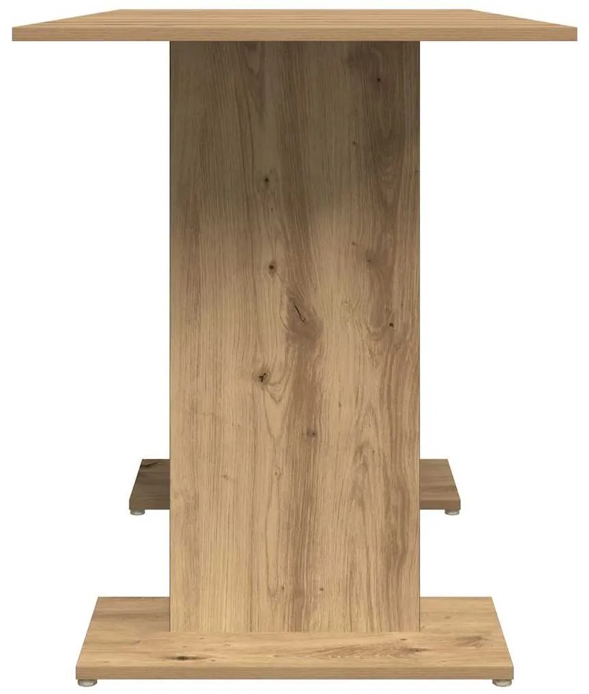 Mesa de jantar 110x60x75cm derivados madeira carvalho artisiano
