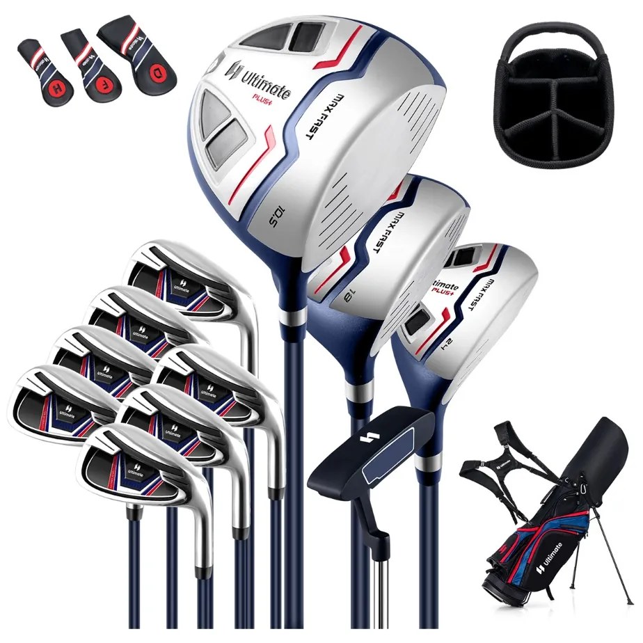 Conjunto completo de tacos de golfe com 11 peças - Verde