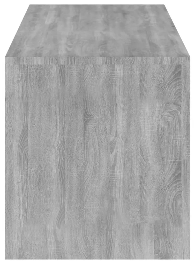 Móvel de TV com luzes LED 120x35x40 cm cinzento sonoma