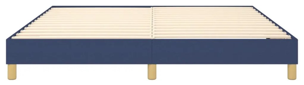 Estrutura de cama sem colchão 180x200 cm tecido azul