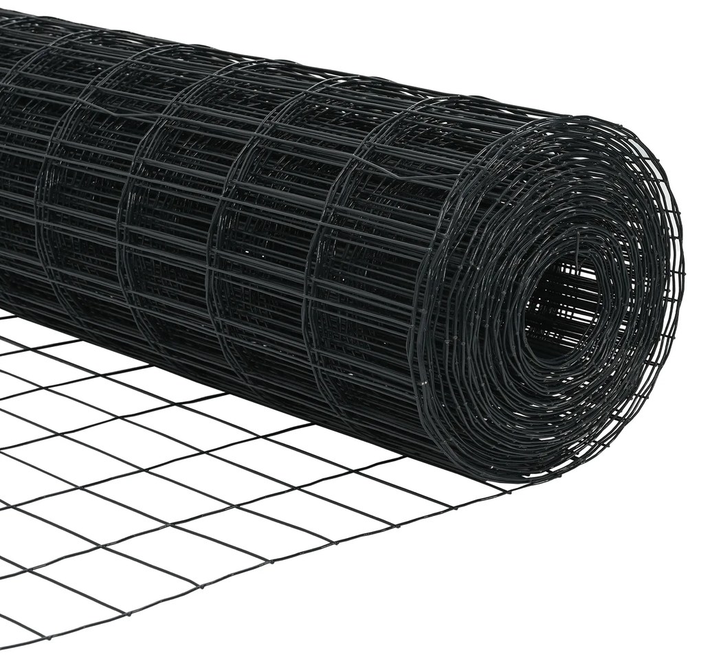 Cerca Europeia com 13 postas 0.6x25 m aço galvanizado cinza