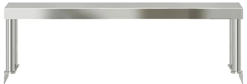 Prateleira para mesa de trabalho 110x30x35 cm aço inoxidável