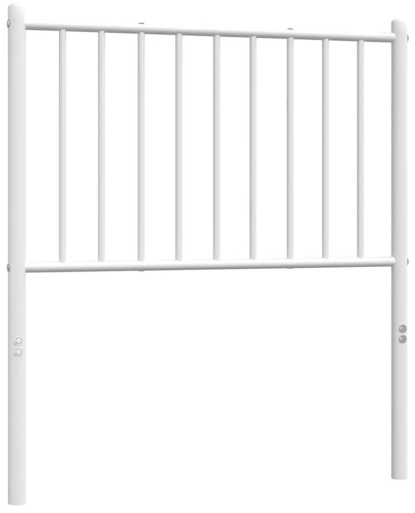Cabeceira de cama 80 cm metal branco