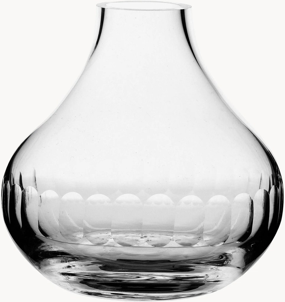Jarra em cristal artesanal Lens, Alt 11 cm