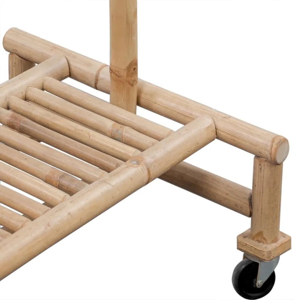 Suporte para roupa bambu