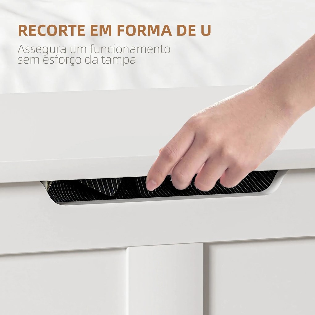 Baú de Armazenamento para Dormitório 100L Baú de Arrumação com Tampa B