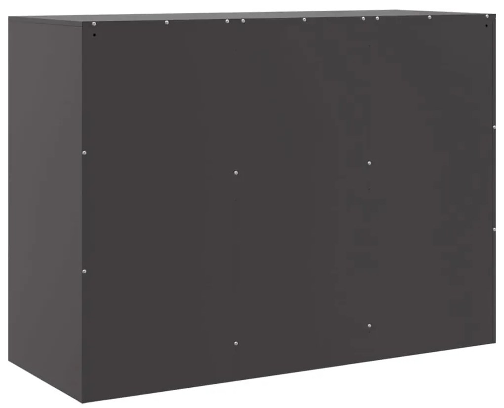 Aparador 99x39x73 cm aço preto