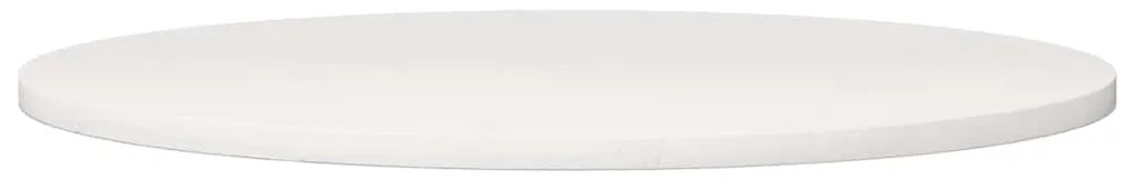Tampo de mesa redondo Ø80x3 cm madeira de pinho maciça branco