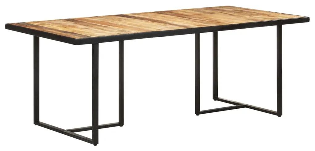 Mesa de jantar 200 cm madeira de mangueira áspera