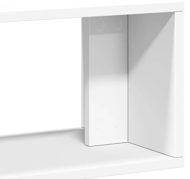 Móveis de TV 2 pcs 75x30x50 cm derivados de madeira branco